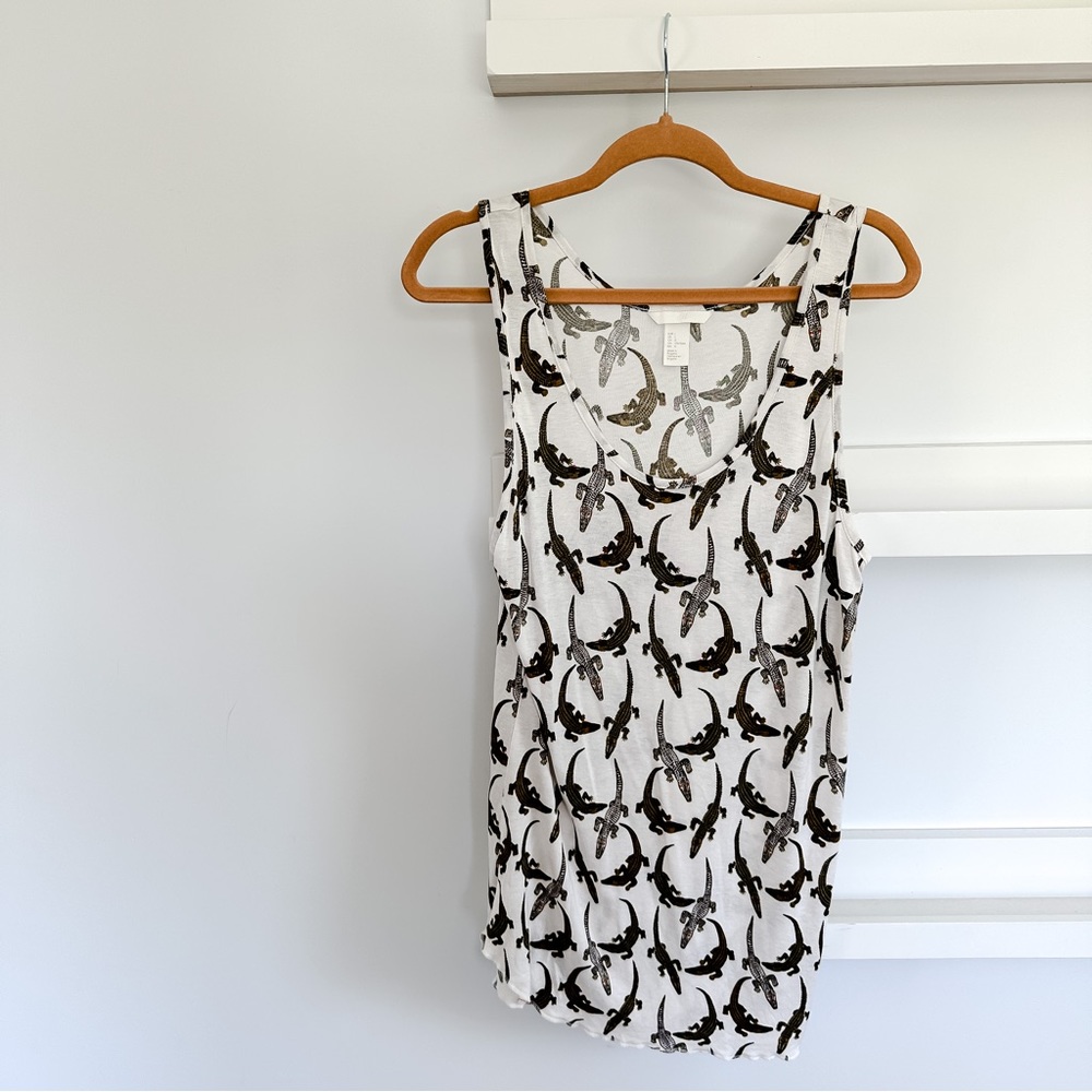 H&M Alligator Print Tank Top